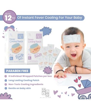Mylo Get Well Soon Paraben-Free Fever Cooling Patch - 6 Cooling Gel Sheets for Babies 0-36 Months | International Shipping - Buy Online on GoSupps.com
