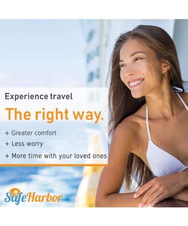 SafeHarbor Motion Sickness Wristbands - 8 Sea Sickness Bands for Adults and Kids | Natural Acupressure Nausea Relief | Cruise Ship Accessories with E-Book - Buy Online on GoSupps.com