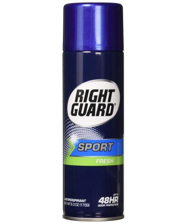 Right Guard Antiperspirant Spray Sport Fresh 6 oz(Pack of 5)