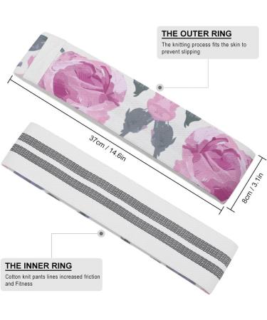 Vintage Style Resistance Bands - Printed Elastic Leg Bands for Fitness | Premium Fabric Exercise Bands for Effective Workouts - Buy Online on GoSupps.com