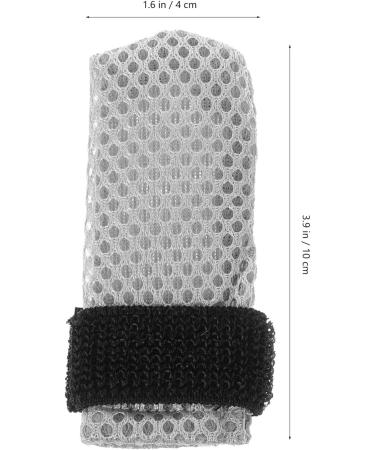 Hemoblo Cat Claw Covers - Scratch Protection & Breakable Mesh Paw Caps for Cats | 4 Pcs Gray (10x9x0.5cm) - Ideal for Grooming & Bathing - Buy Online on GoSupps.com