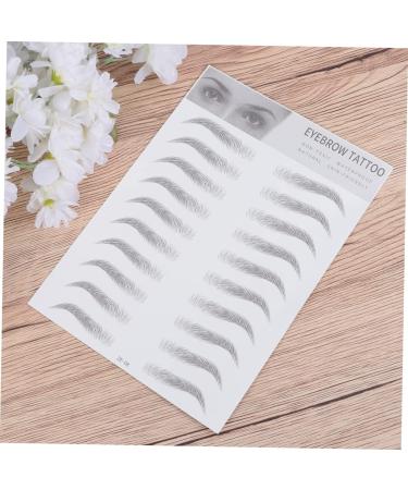 DRESSOOS 2pcs 3d Eyebrow Stickers Hair Like Eyebrows Eye Brow Natural Eyebrow Stencils Water Proof Tool 6d - Buy Online on GoSupps.com