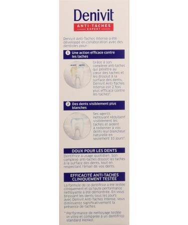 Denivit Toothpaste Foam - Tasteless Stain-Repellent Intensive Enamel Protection | 50 ml - Shop Internationally - Buy Online on GoSupps.com