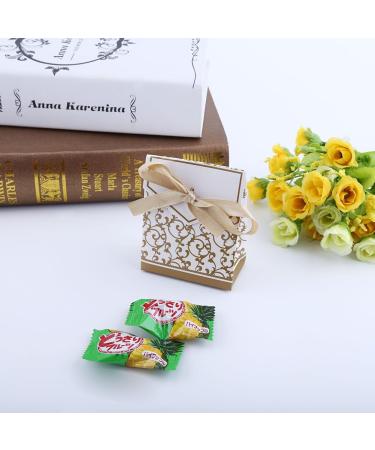 QANYEGN 10PCS Elegant Wedding Candy Bags 2 Colors Paper Bags with Ribbon Gift Bags for Party Favors and Gifts(Golden) - Buy Online on GoSupps.com
