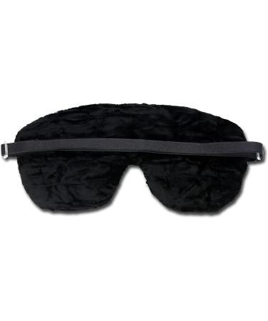 Handmade Opulence Yoga Eye Mask Pillow - Weighted Flaxseed Unscented Satin & Velvet Adjustable - Perfect for Meditation & Sleep - Black - TEMF-BK - Buy Online on GoSupps.com