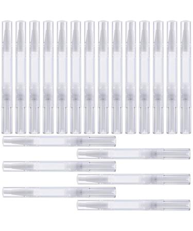 20 Pcs Empty Nail Cuticle Oil Pens 3 ml Refillable Twist Pen with Brush Tip for Lipgloss  Nail Polish  Eyelash Growth Liquid