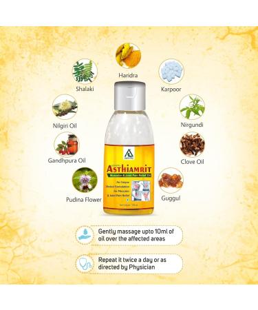 Buy Ayurvedic Oil for Knee Pain & Joint Relief - 100ml | Natural Muscular Pain & Inflammation Relief - Buy Online on GoSupps.com