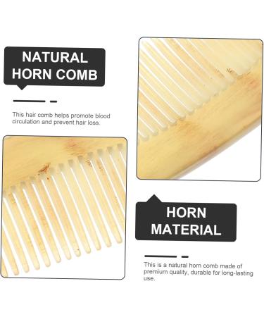 MAGICLULU Hair Brush Texture Comb Jade Comb Teasing Combs for Women Handmade Pocket Comb Wide Tooth Hair Comb Hair Teasing Comb Combs for Men Comb for Women Horn Comb Switch Man Modeling 12cm As Shown - Buy Online on GoSupps.com
