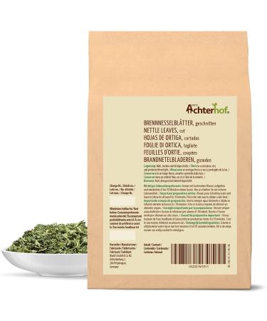 Nettle Leaves Cut 100g | Dried Nettle for Herbal Tea | Ideal for Nettle Tea | Organic and Naturally Grown | Achterhof Quality - Buy Online on GoSupps.com