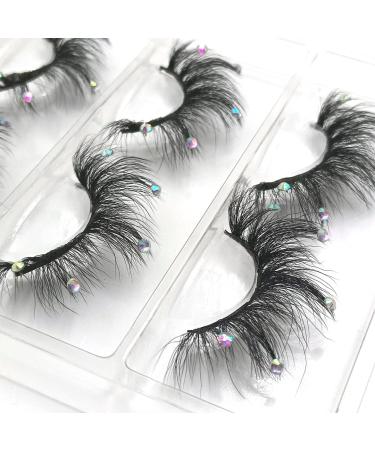 Mink Lashes with Glitter Rhinestones - AF08 Crystal 2022 Eyelashes | Premium Quality - Buy Online on GoSupps.com