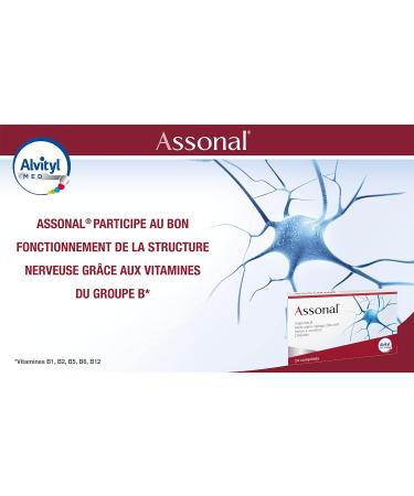 Alvityl Med Assonal - Dietary Supplement - Healthy Metabolism - Vitamin B2 B6 B12 and Alpha Lipoic Acid Matris - Box of 24 Tablets - Buy Online on GoSupps.com
