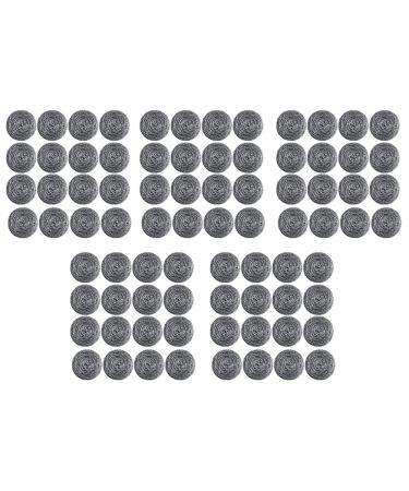 Clisted 80 PCS Stainless Steel Sponges Scrubbers Utensil Scrubber Scouring Pads Ball for Removing Rust Dirty Cookware Cleaner