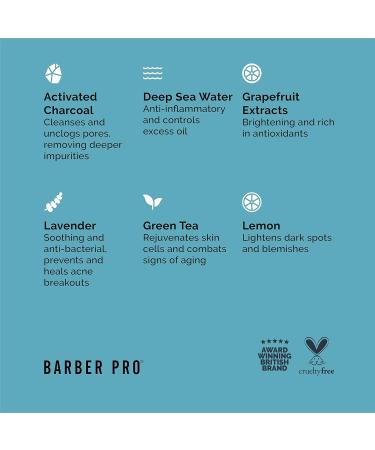 Buy BARBER PRO Face Putty Black Peel-Off Mask | Activated Charcoal - International Shipping Available - Buy Online on GoSupps.com