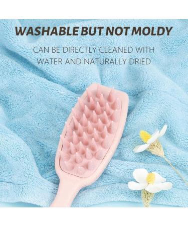 Silicone Shampoo Scalp Massager Brush N5V2 Bathing Comb for Hair & Body Massage - Black | International Shipping Available - Buy Online on GoSupps.com