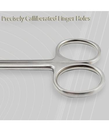 Buy MJW Professional Stainless Steel Iris Scissors - Precision Beard Ear & Nose Hair Cutting Tool - Buy Online on GoSupps.com