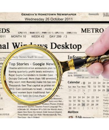 Handheld 10x Magnifier Golden Dragon Handle Large Lens Made in China - Buy Online on GoSupps.com