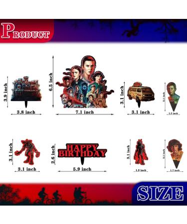 30 Stranger Cake Topper Cupcake Toppers Set Theme Birthday Party Decorations Favors Cake Supplies - Buy Online on GoSupps.com