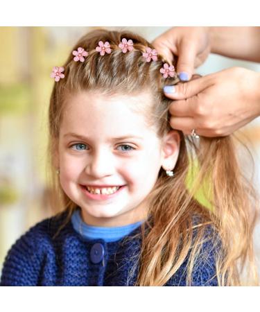 12-Piece Mini Flower Hair Clips - Trendy Slipproof Plastic Clips for Valentine's Day Weddings & Beach Parties - Buy Online on GoSupps.com