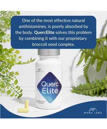 Mara Labs QuercElite Bioavailable Quercetin | 350 mg Quercetin and 250 mg Broccoli Seed Complex | 30 Vegan Capsules - Buy Online on GoSupps.com