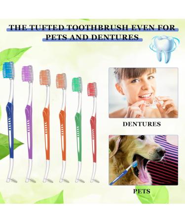 6 Pcs Double Ended Orthodontic Toothbrushes for Braces - Teen & Adult Manual Toothbrushes - Buy Online on GoSupps.com