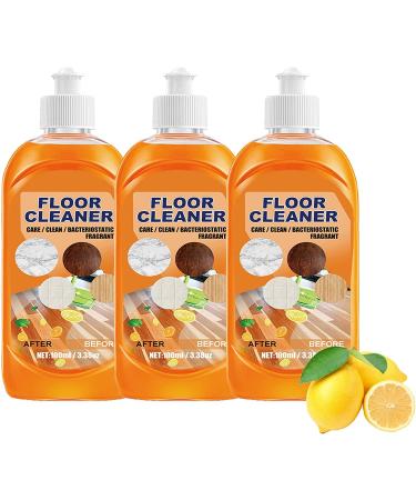 100ML Powerful Decontamination Floor Cleaner Wood Floor Cleaning Tile Cleaner Floor Cleaner Wood Floor Cleaning Polishing Brightening Tile Cleaner 3PCS