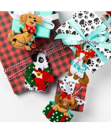 Bucilla Christmas Dogs Felt Applique Ornament Kit - Set of 6 | Holiday Craft Supplies - Buy Online on GoSupps.com