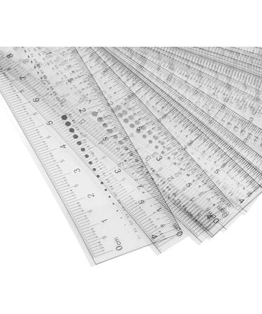 20PCS Eyebrow Stencil Measurement Ruler Bendable and Flexible Eyebrow Microshaping Ruler Eyebrow Design Ruler for Home and Travel - Buy Online on GoSupps.com