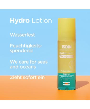ISDIN HYDROLOTION SPF 50 (200ml) - Biphasic Sun Protection Hydration & Radiant Skin | Shop Internationally - Buy Online on GoSupps.com