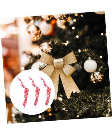 HOMSFOU 9 pcs crafts branch christmas tree red fruit christmas berry spray crafts berry picks dragon beard Foam berry decorate Christmas Red Berry Twig Stem Accessories red berries - Buy Online on GoSupps.com