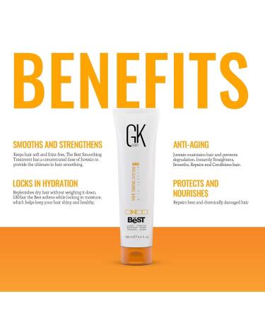 GK Hair Global Keratin Treatment - 3.4oz Smoothing Keratin for Silky Hair | Professional Brazilian Blowout - Buy Online on GoSupps.com