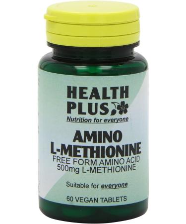 Health Plus L-Methionine 500mg Amino Acid Supplement - 60 Tablets - Buy Online on GoSupps.com