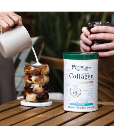 Great Lakes Wellness Keto Boost Advanced Collagen Peptides Powder with 4.2g MCTs - Vanilla Flavored - Nutritiously-Rich Non-Dairy Coffee Creamer or Smoothie Alt - Non-GMO, Kosher - 14.1 oz Vanilla MCT 14.1 Ounce (Pack of 1) - Buy Online on GoSupps.com