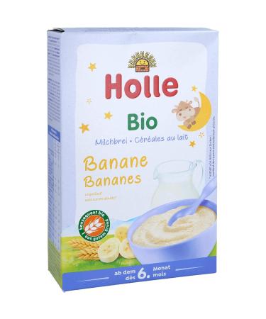 Holle Organic Milk Porridge Banana - 250g (1 Pack) | Healthy Baby Food | International Shipping - Buy Online on GoSupps.com