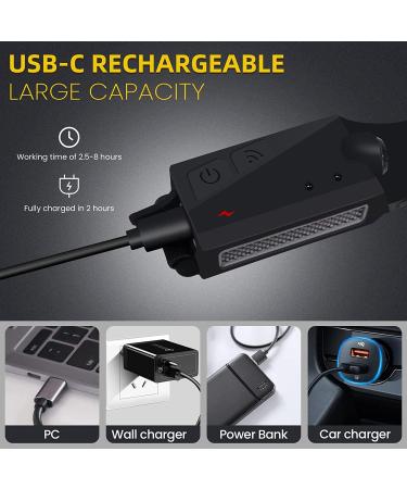 Rechargeable LED Headlamp COB230 | 5 Modes Lightweight Headlamp with Motion Sensor | Type-C USB Charging | Night Running, Fishing, Cycling, Camping | Black-1pcs - Buy Online on GoSupps.com
