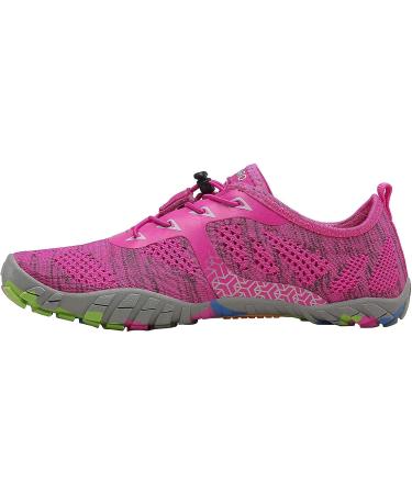 SAGUARO Unisex Barefoot Shoes | Breathable Lightweight Fitness Shoes with Wide Toe Box | Rose Red | 39 EU - Buy Online on GoSupps.com