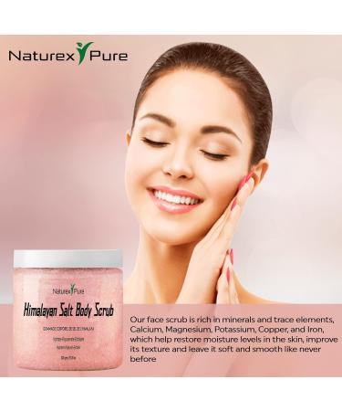 Himalayan Salt Scrub - Mineral-Rich Exfoliator for Body & Face | Natural Moisturizing Scrub for Men & Women | Brightening Shower Exfoliator - Buy Online on GoSupps.com