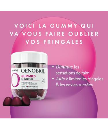 OENOBIOL-GUMMIES Slimming - Reduces feelings of hunger limits cravings - 1 month program - 60 Gummies - Natural flavor - Buy Online on GoSupps.com