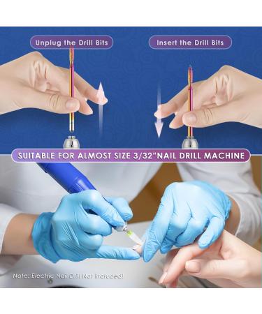 21-Part Nail Cutter Bit Set with Holder - Diamond & Ceramic Nail Files for Manicure Pedicure & Home Salon | Hard Metal Remover Bits - Buy Online on GoSupps.com