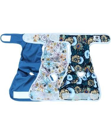 Hisprout Reusable Skirt Diaper for Female Dogs - Washable & Durable Puppy Diapers (XS Retro Flowers) - Buy Online on GoSupps.com