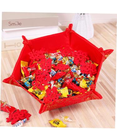 Holibanna Snack Plate 2pcs Spring Festival Decoration Chinese Style Candy Container Candy Box Bride Dried Fruit Plate - Buy Online on GoSupps.com