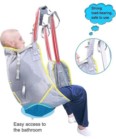 LUCEAE Universal Full Body Patient Lift Sling Hoyer Lift Medical Sling for Bed Positioning and Bathing Assist Aids Transfer Sling for Elderly Bariatric Disabled Bedridden - Buy Online on GoSupps.com