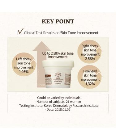 SKINFOOD Rice Daily Mask 210g - Exfoliating Scrub for Dark Skin | Facial Cleanser & Pore Exfoliator | Unisex Rice Mask for Soft Skin - Buy Online on GoSupps.com