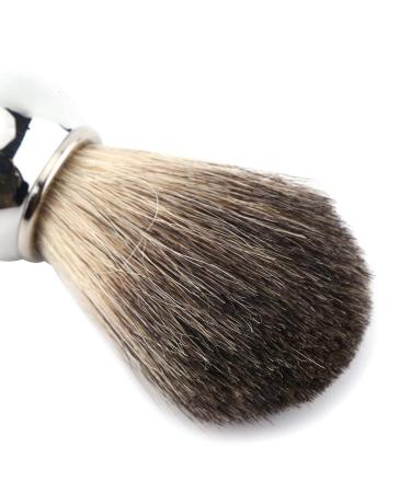 2pcs Set Shaving Brush & Bowl for Men | Silver Handle Beard Shaving Tool Kit - International Shipping - Buy Online on GoSupps.com
