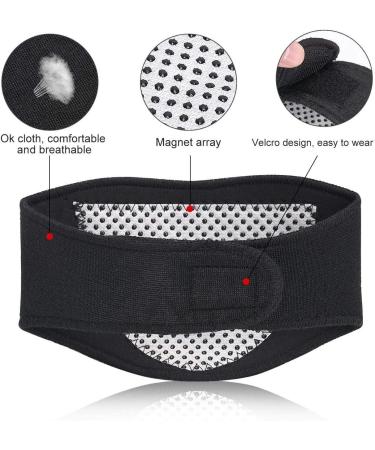 Jefs Self-Heating Neck Brace with Magnets for Natural Chronic Pain Relief | Whiplash & Muscle Tension | Personal Care (Black) - Buy Online on GoSupps.com