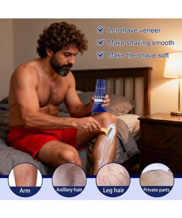 Hair Removal Cream | 60ml No Pain Soothing Depilatory | Safety Cream Skin Types Personal Beauty Face Legs Arms - Buy Online on GoSupps.com