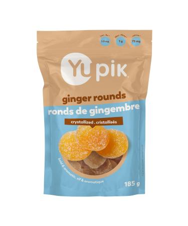 Yupik Ginger Rounds Crystallized 185 g Gluten-Free Kosher Candied Dried Fruits Spicy & Sweet Snacks Perfect for Tea Infusion