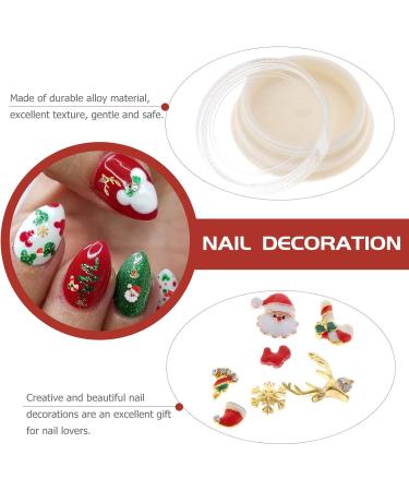 3 Boxes Nail Art Accessories Christmas Nail Decorations Creative Nail Decorations Nail Diamond Rhinestones for Nails Holiday Metal Nail Sticker Nail Gems and Charms Manicure Tools - Buy Online on GoSupps.com