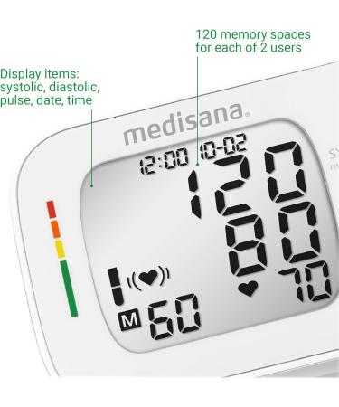 Medisana BW 335 Wrist Blood Pressure Monitor - Accurate Measurement Memory Function & Irregular Heartbeat Display for Health Monitoring - Buy Online on GoSupps.com
