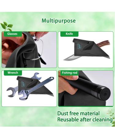 Maxfacilis 4 Pack Microfiber Gun Cleaning Cloth Set - Lint Free, Professional Polishing 12x16 inches - Ideal for All Firearms - Reusable and Effective Gun Cleaning Rags - Buy Online on GoSupps.com