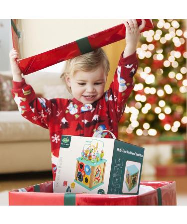 Fajiabao 5-in-1 Motor Cubes Toy for Babies (1 Year+) | Montessori Motor Skills Activity Center | Perfect Easter Gift for Young Girls - Buy Online on GoSupps.com
